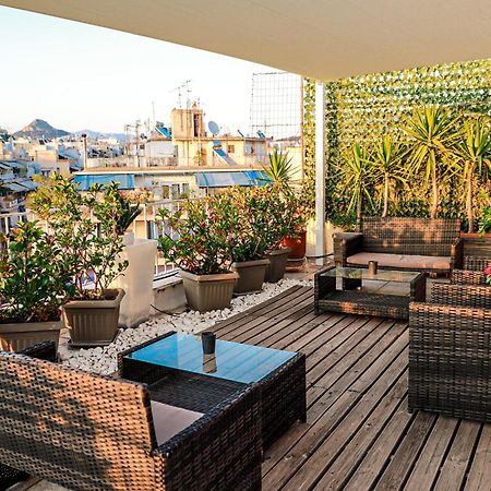 Renovated Studio With Roof Garden Access, 15 M Walk To Acropolis Appartement Athene Buitenkant foto